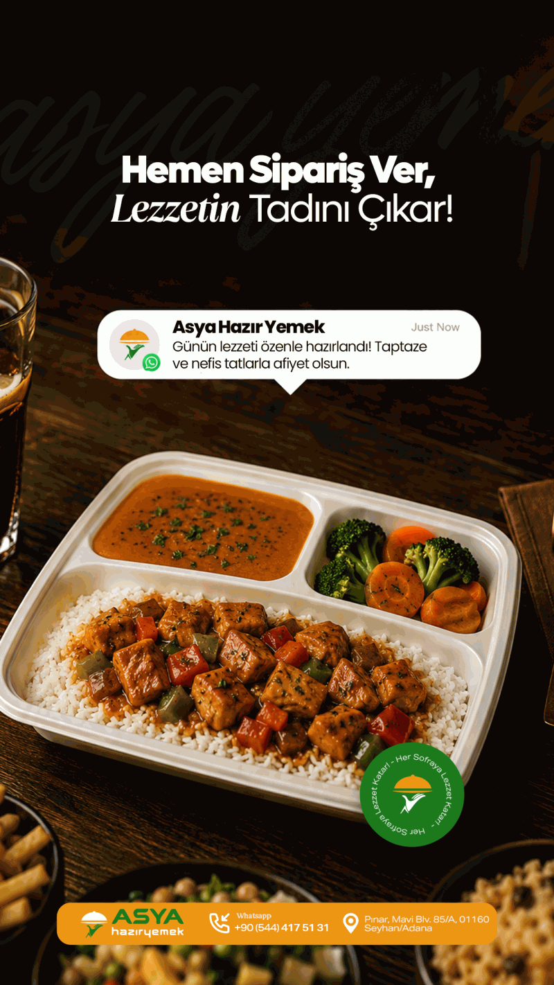 Asya Hazır Yemek Adana Catering ve Tabldot Sunumu