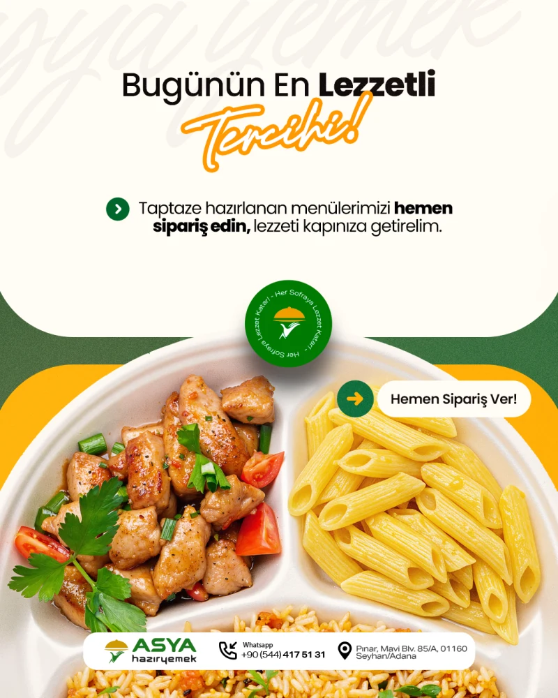 Aylık Kurumsal Tabldot Takvimi